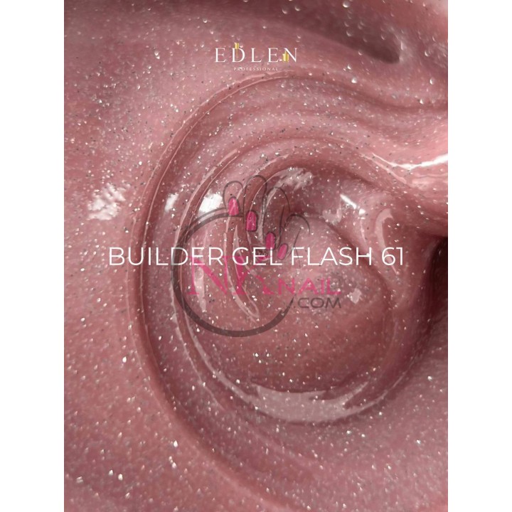 Гель Builder Gel Flash Edlen №61 30 мл світловідбиваючий